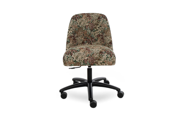 GOM CONTEMPORAIN - Fabric chair with castors with 5-spoke base by Crearte Collections - view 3